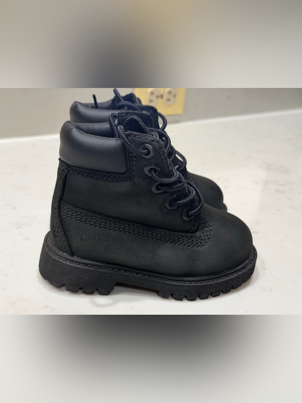 Timberland Kids Black Lace-Up Hiking Boots